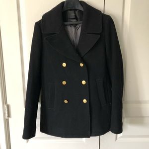 J. crew Stadium Cloth Peacoat